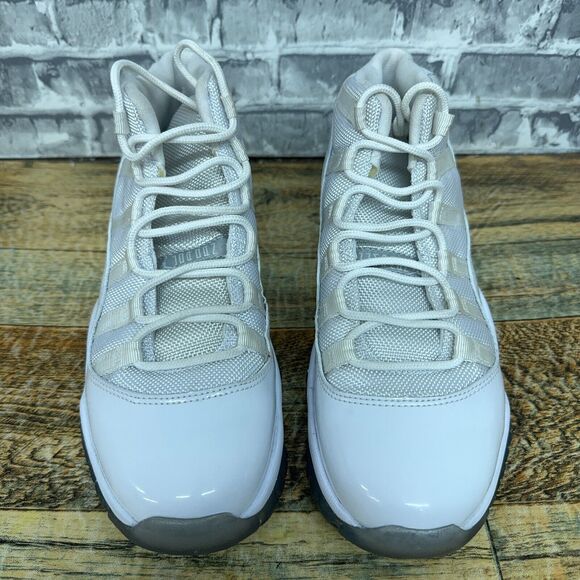 Nike Air Jordan 11 Retro GS Silver White Anniversary 378038-101 Youth Size 4.5Y - Picture 4 of 10